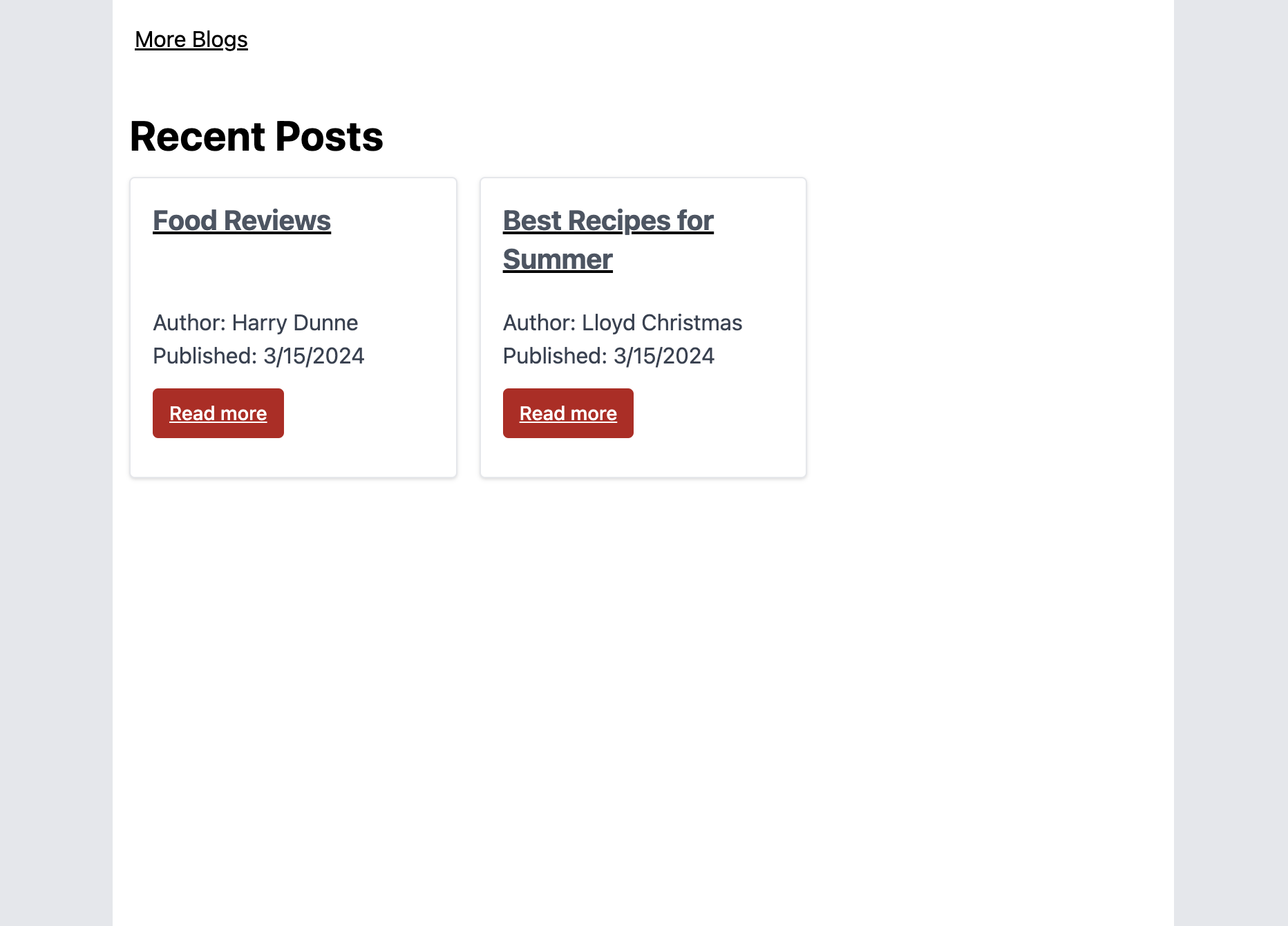 Blog grid list demo page image