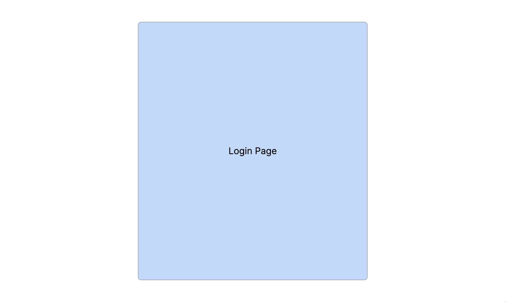 Shows a login screen layout in full screen mode