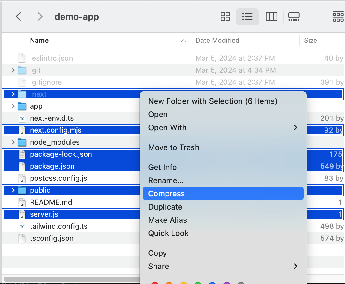 Compress Next.js Files